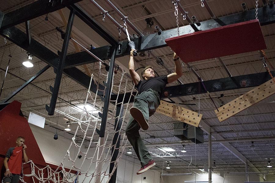 Senior Woodrow Hazel trains to compete at a gym in Dallas. Courtesy of Tjay Hazel.