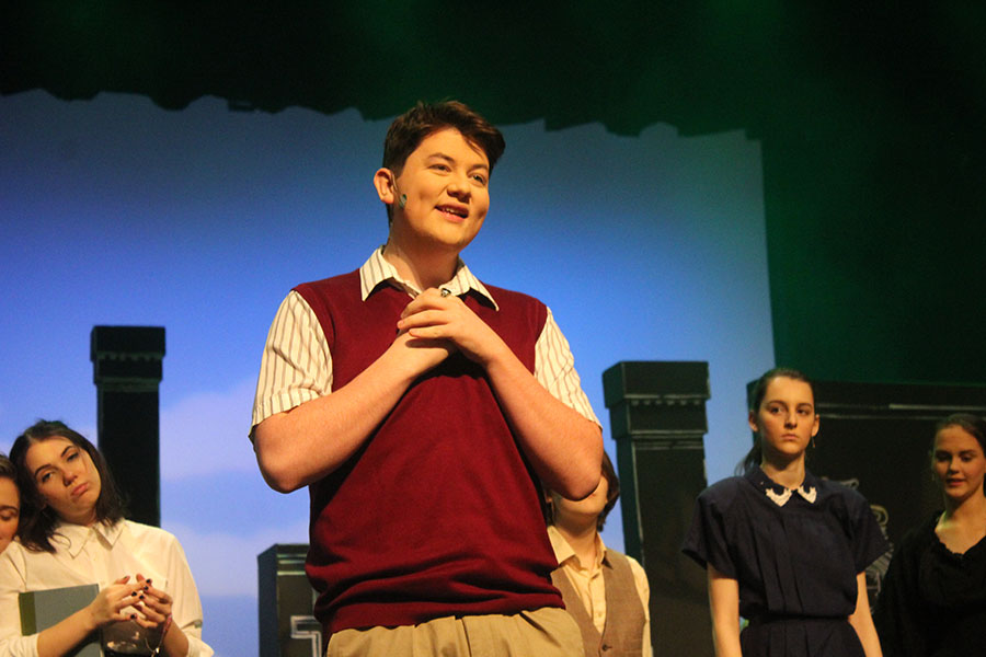 Junior+Ben+Washington+rehearses+his+lines+for+%27The+Book+of+Everything.%27